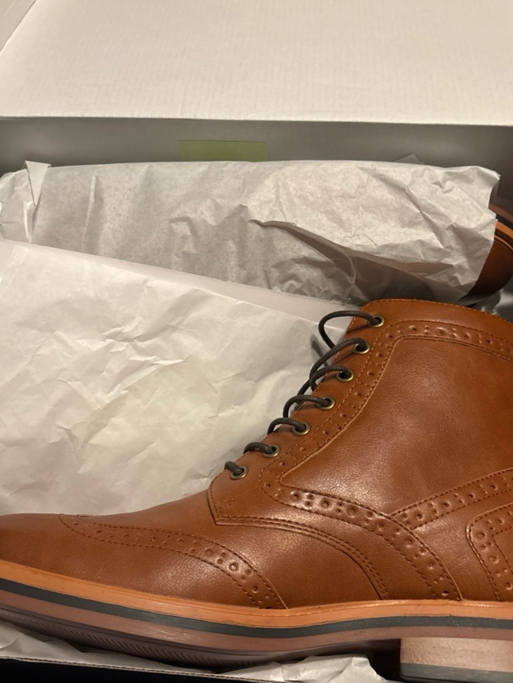 Club Room Tan/Brown Wingtip Chukka Boot